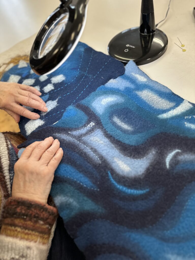 Feutre avec motifs pré-feutre